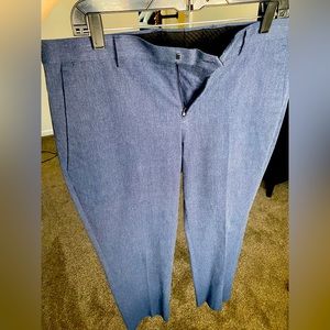 Express Men’s Dress Pants, 32/30, Blue/Grey